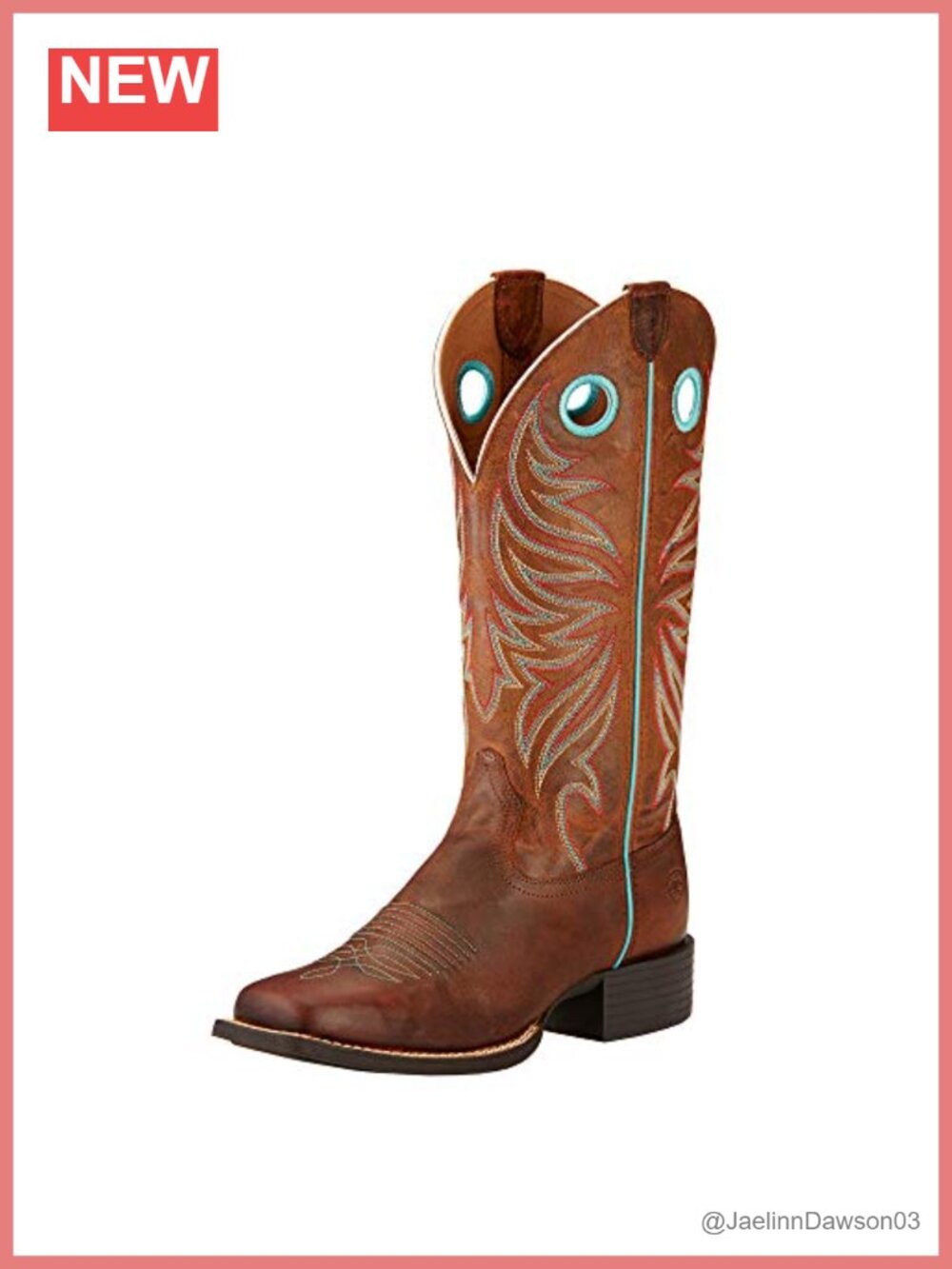 Ariat Round Up Ryder Western Cowboy Boot Full-Grain Leather Duratread Work